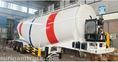 Tri Axle Silo Cement Bulker Trailer will be sent to Suriname