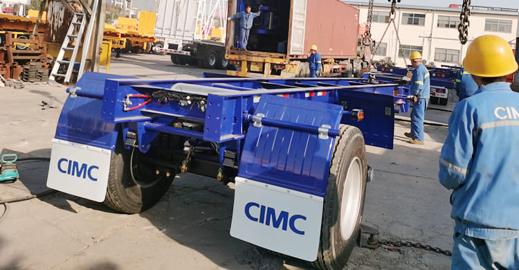 CIMC 40Ft Container Skeleton Trailer will be sent to Suriname Wanika