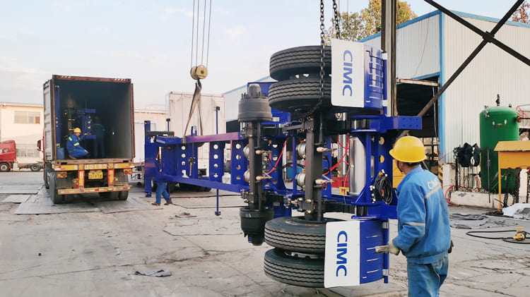 CIMC 40Ft Container Skeleton Trailer will be sent to Suriname Wanika