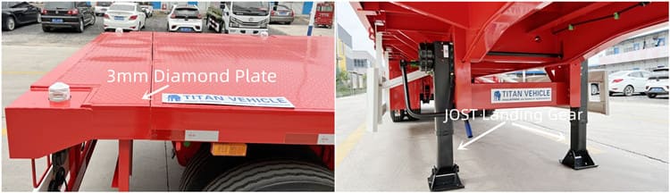 40 Ft Flatbed Semi Trailer 