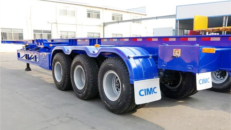 CIMC 40 Ft Sliding Container Skeletal Trailer for Sale in Suriname