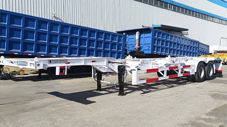2 Axle 40 Foot Container Skeletal Trailer for Sale in Suriname Paramaribo