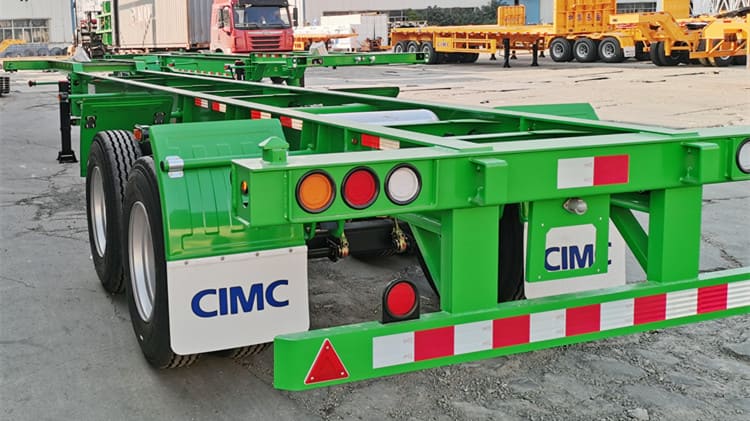 CIMC 2 Axle 40Ft Container Skeleton Trailer for Sale in Suriname