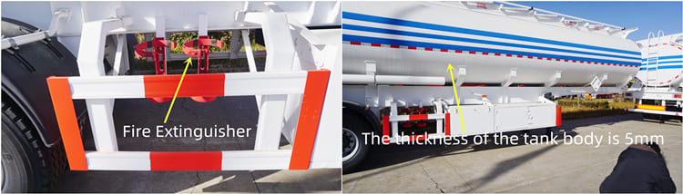 3 Axle 45000 Liters Oil Tanker Semi Trailers for Sale in Suriname